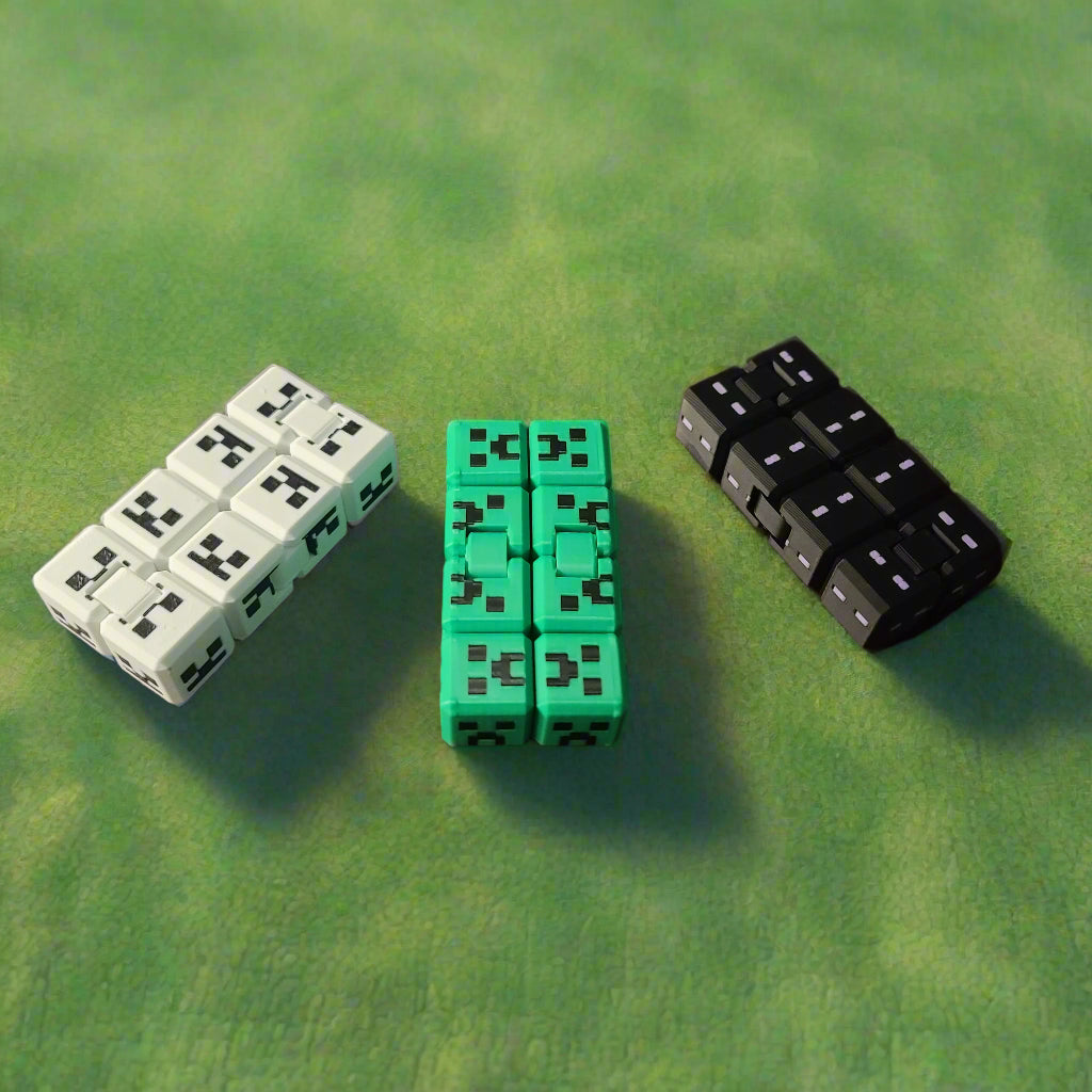 fidget cubes from chuganations 3d lab inspired by minecraft mobs