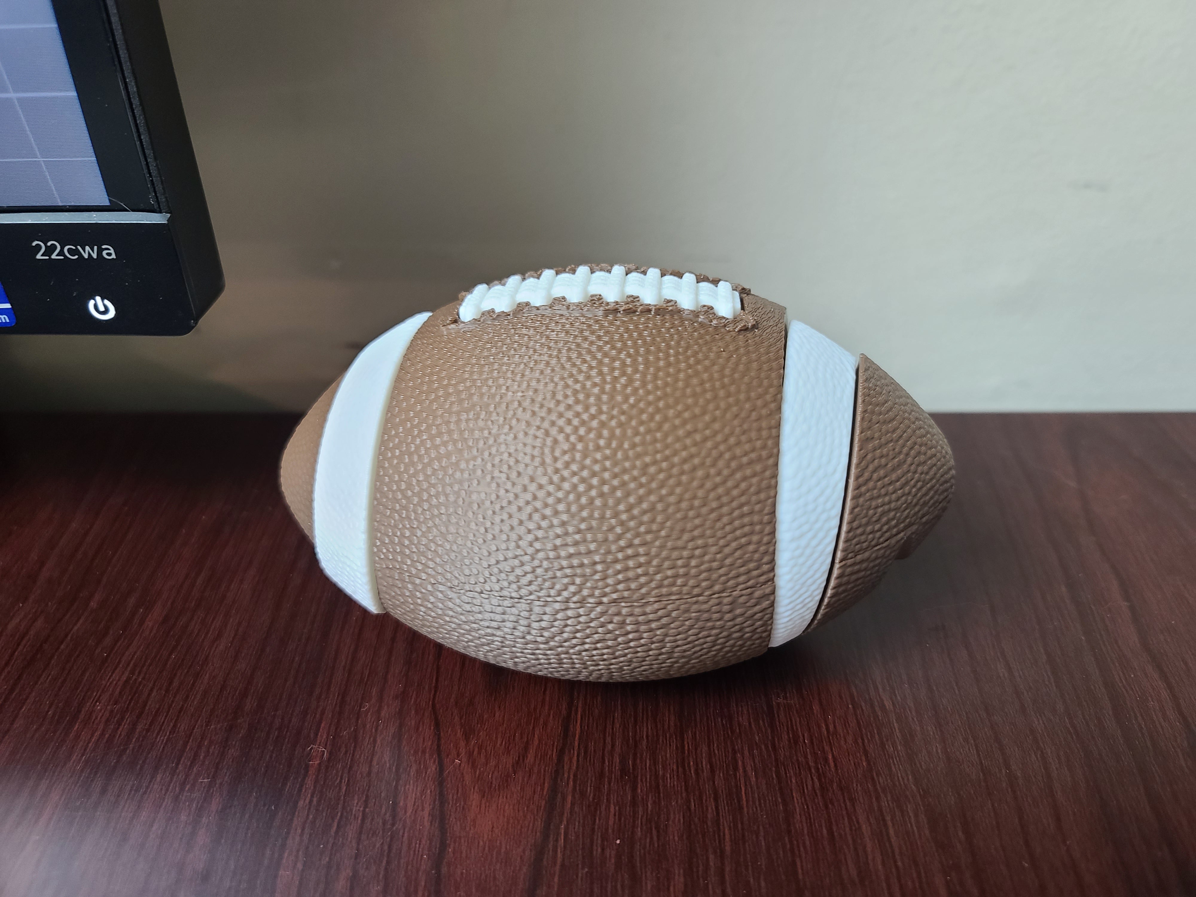 Football Passthrough Fidget - 3D Printed