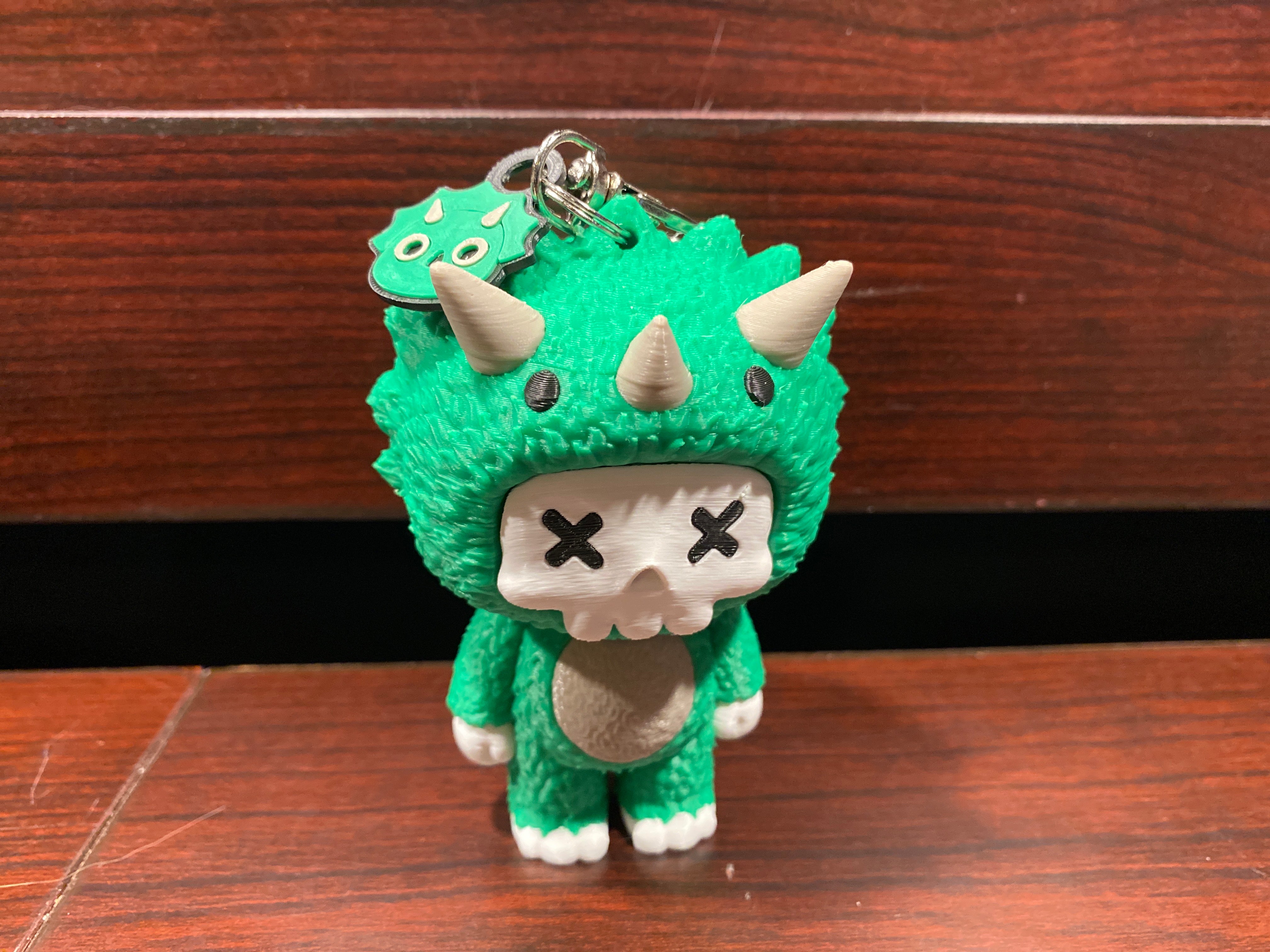 Scubbies - Trixie - Skeleton in Cute Triceratops PJs Quick Charm