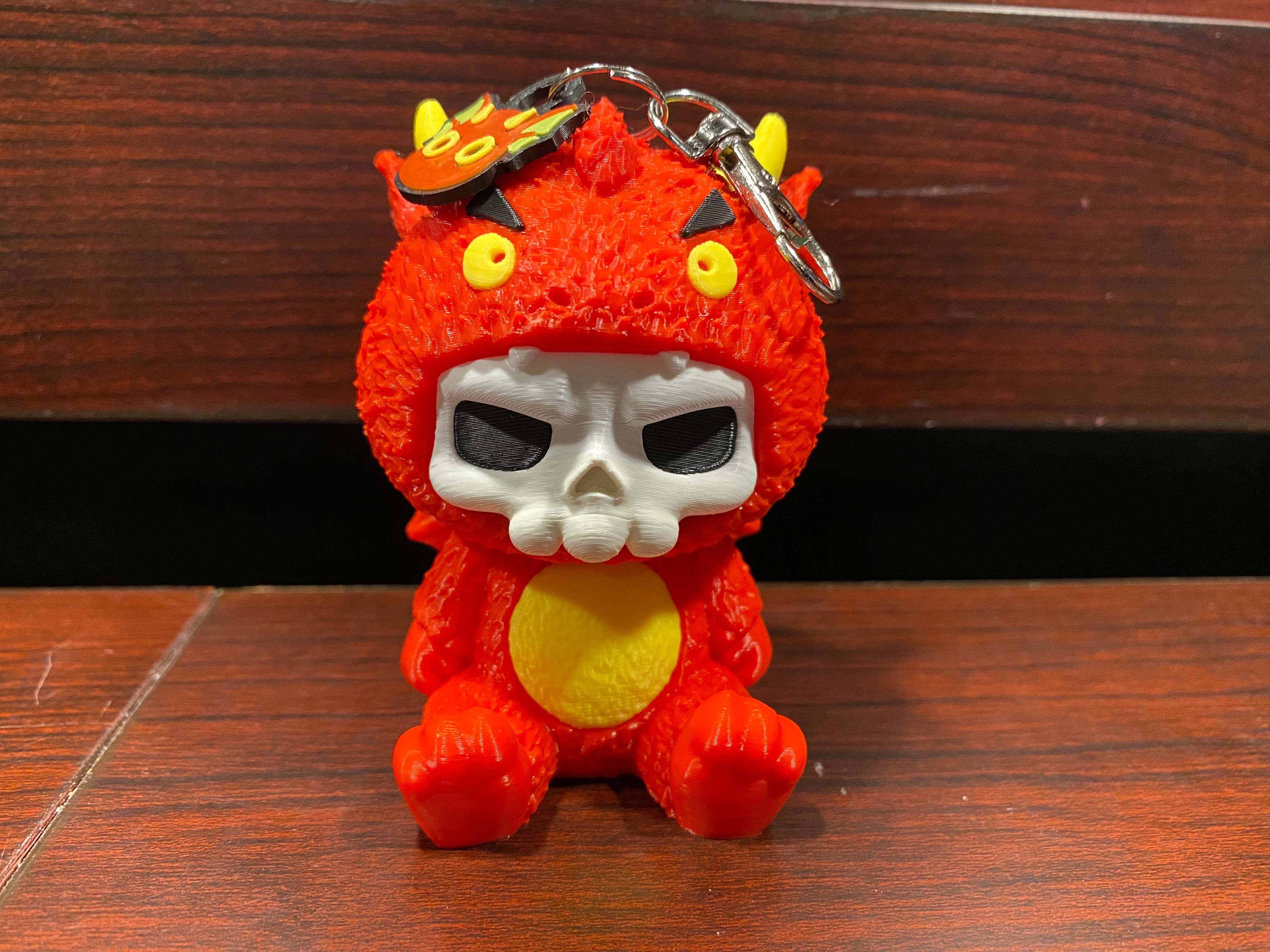 Scubbies - Scorchy - Skeleton in Cute Devil PJs Quick Charm