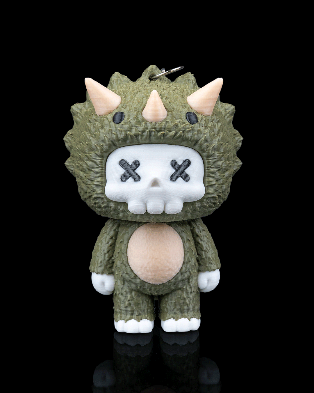Scubbies - Trixie - Skeleton in Cute Triceratops PJs Quick Charm