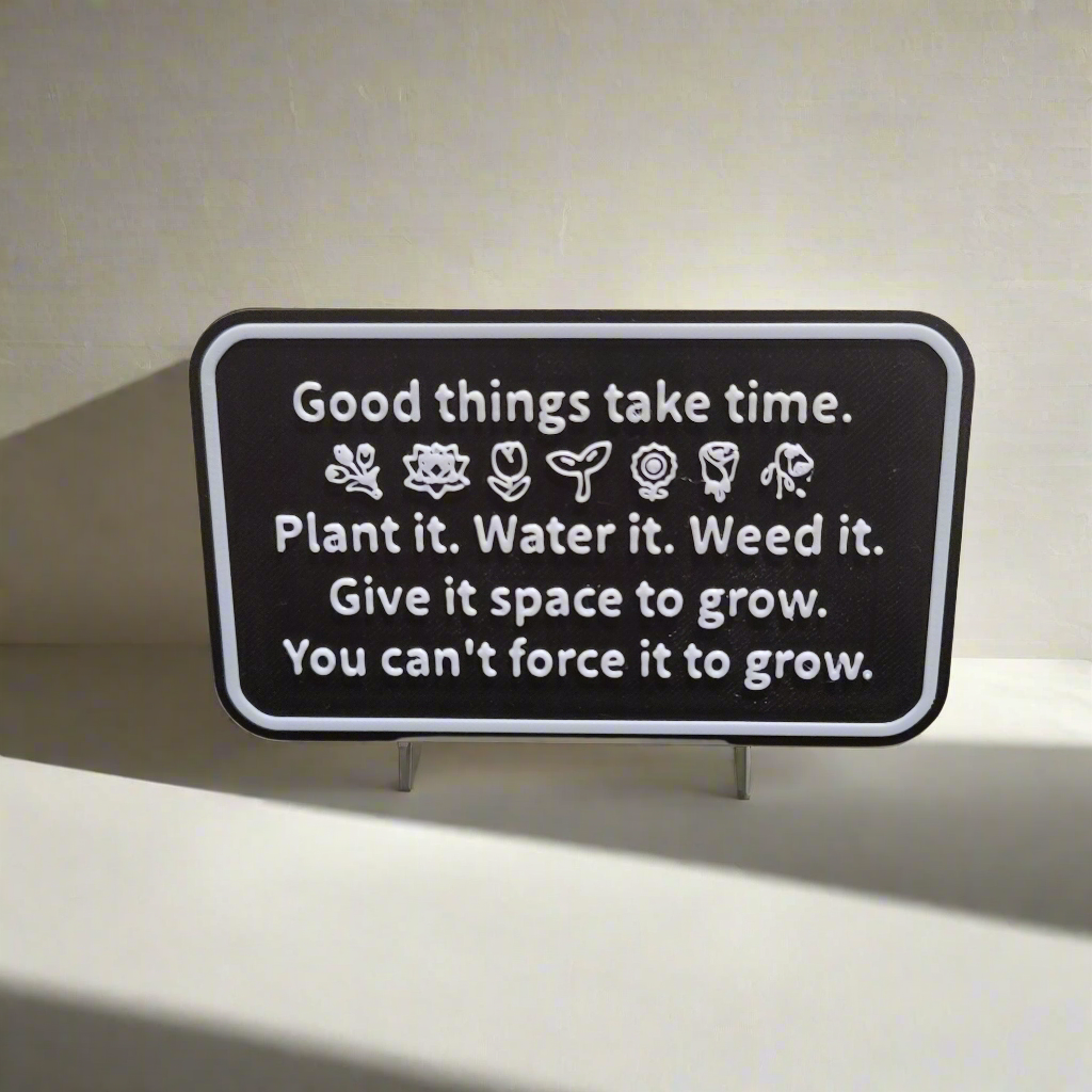good things take time. Plant it. water it. weed it. give it space to grow. You can't force it to grow.