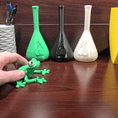 Fidget frog leaping