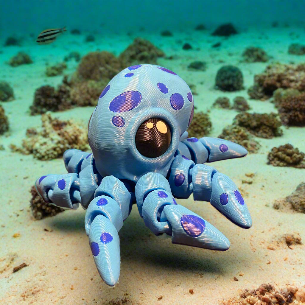 spotted blue octopi fidget