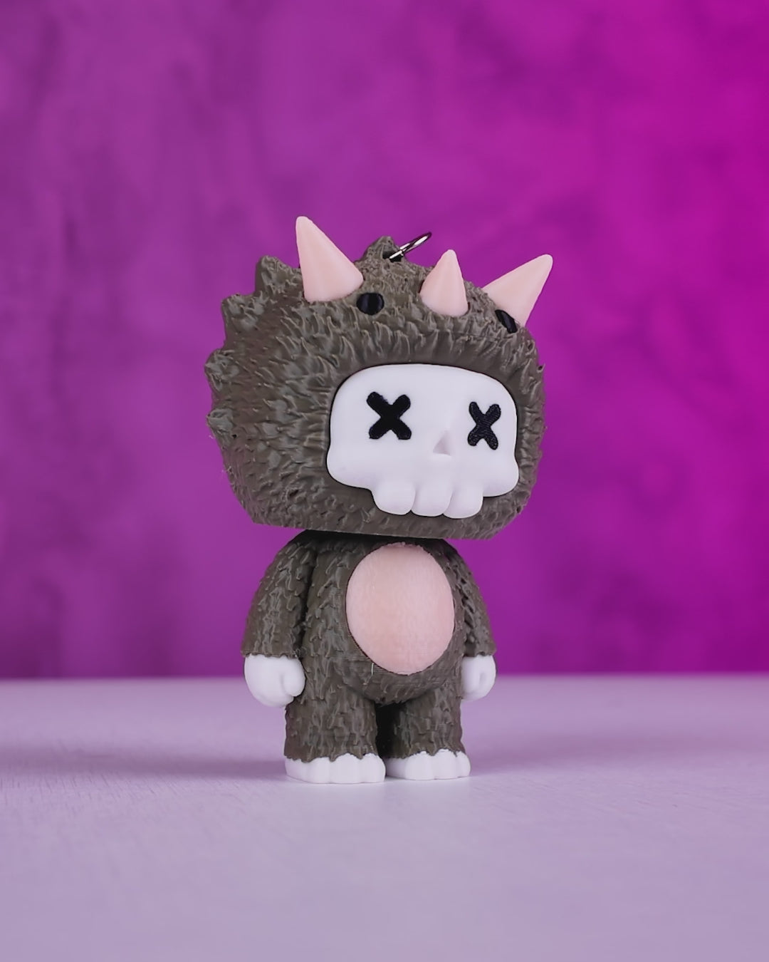 Scubbies - Trixie - Skeleton in Cute Triceratops PJs Quick Charm
