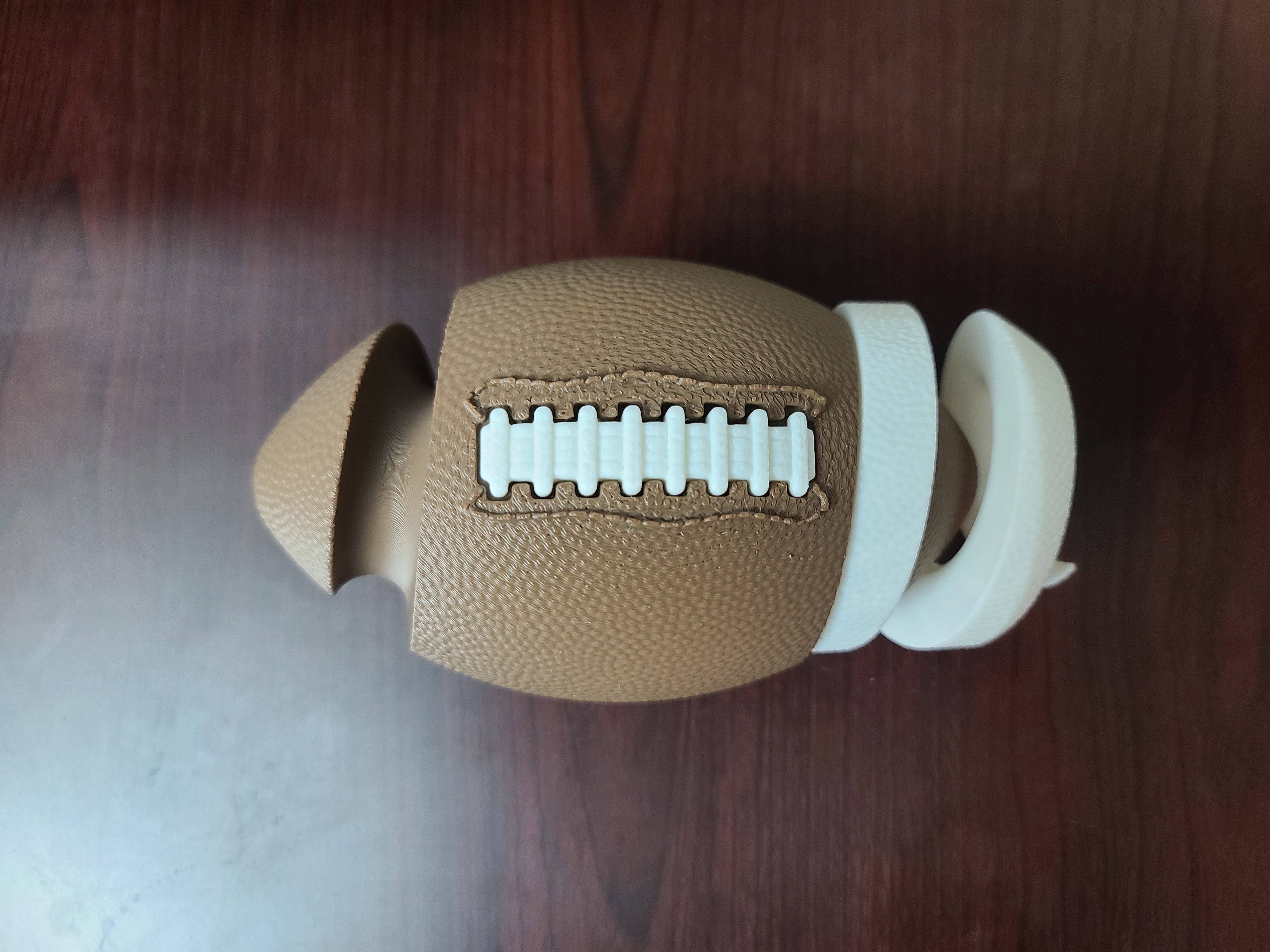 Football Passthrough Fidget - 3D Printed