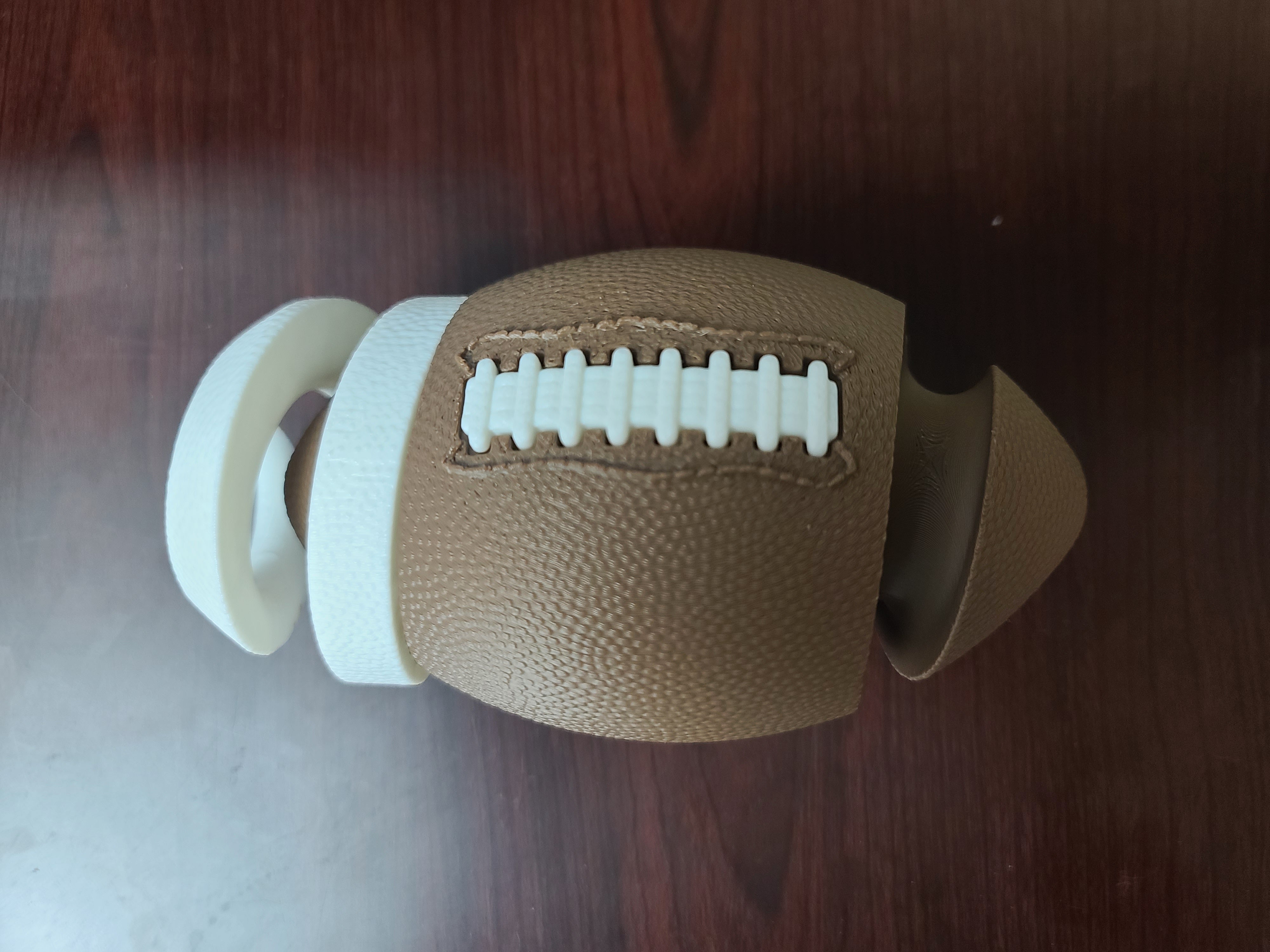Football Passthrough Fidget - 3D Printed