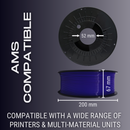 Purple AF Silk PLA 3D Printer Filament, 1.75 mm Diameter, 1 kg Spool