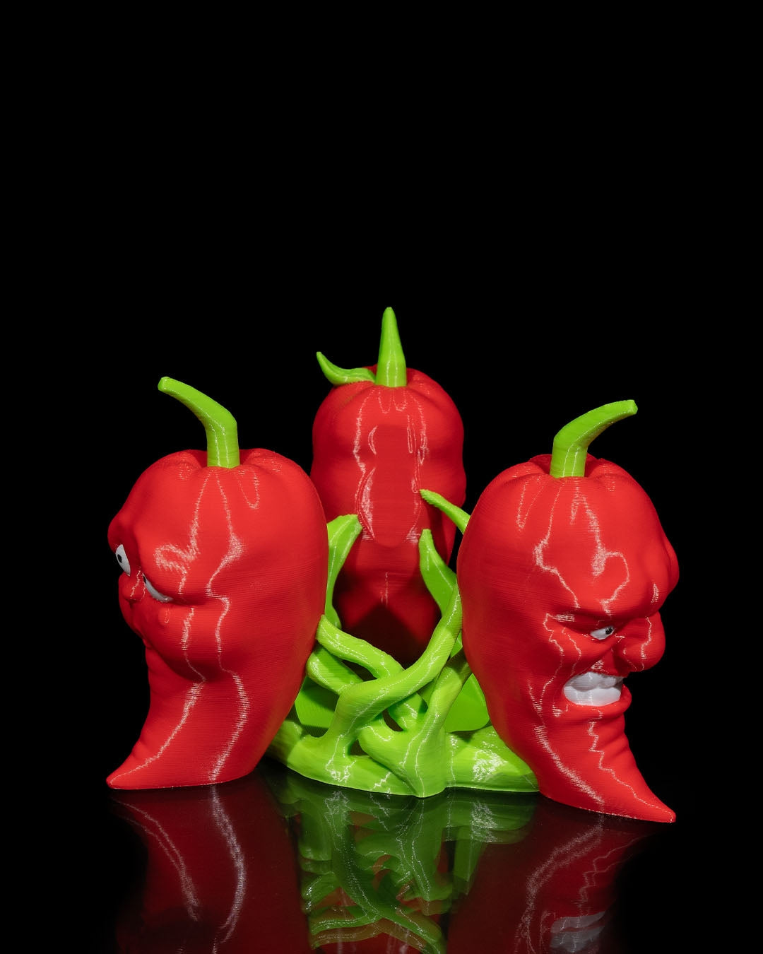 showcasing the all in one pepper in the heat range tobasco holder manufactured by chuganations 3d lab