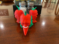showcasing the reaction pepper with the yesh reaction. Resembles an angry face. 