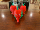 tobasco sauce concerning heat level face. manufactured by chuganations 3d lab