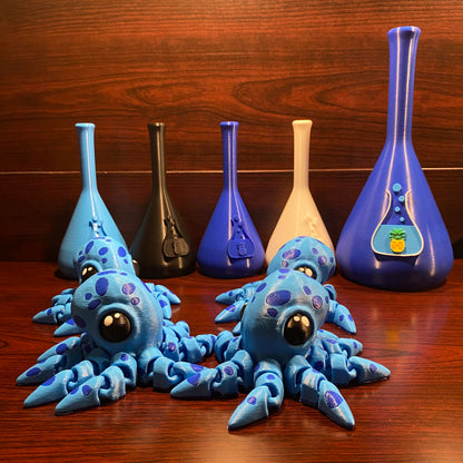 many spotted blue octopi fidgets