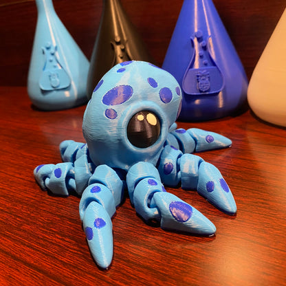 spotted blue octopi fidget