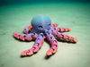 rainbow octopus fidget made by chuganation's 3D lab 