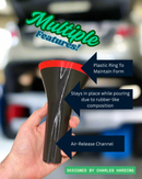 red lips tunnel funnel designed by charles harding and manufactured by chuganations 3d lab. contains tpu for flexibility. contains air release channel 