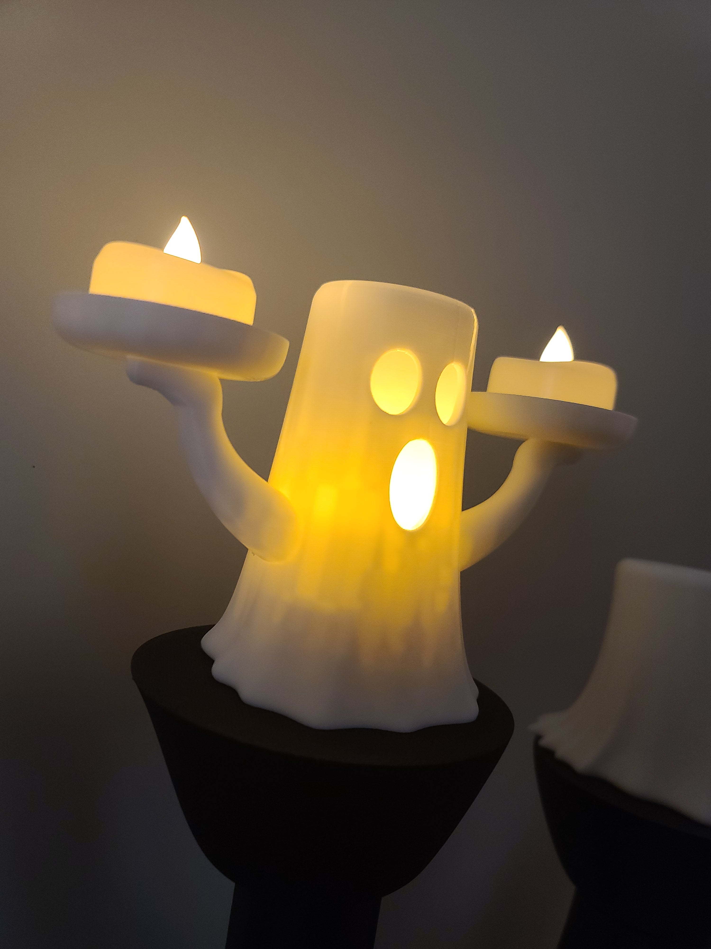 Boo-fet Server Ghost Tealight Holder