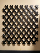 four sections of trellis mounted to a wall. trellis manufactured by chuganations 3d lab