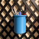 trellis mounted cup in a glow blue color. manufactured by chuganations 3d lab