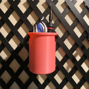 trellis mounted cup in a glow pink color. manufactured by chuganations 3d lab